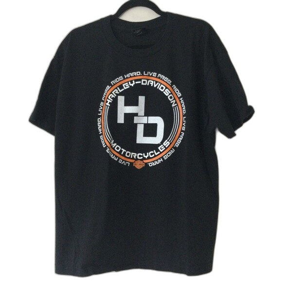 Bert’s Barracuda Harley-Davidson Motorcycle Men’s Size Xl Graphic Black T-Shirt - Picture 1 of 11